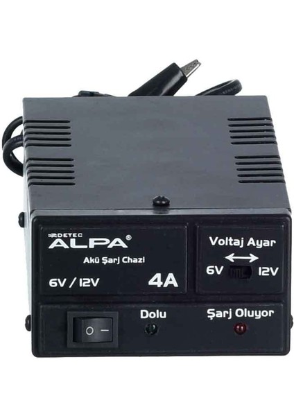 Alpa 6V -12V 4 Amper Akü Şarj Cihazı AN-61204