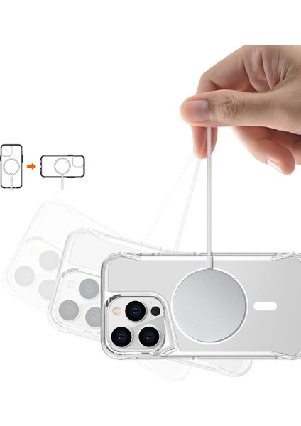 Apple iPhone 14 Pro Kılıf Magsafe Şarj Özellikli T-Max Magsafe Kapak