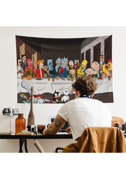 Champions Last Supper Duvar Örtüsü - 100 cm x 135 cm