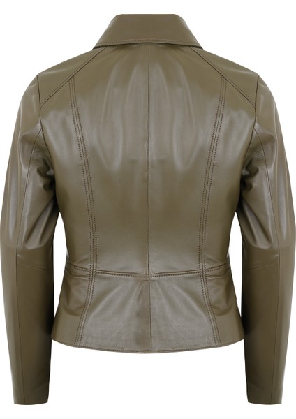 Adelie Haki Kadın Deri Mont fiyatları