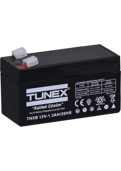 12V 1,3A 0,51 kg Kuru Bakımsız Akü (97*43*53*59 Mm) TNXB-12V1,3A