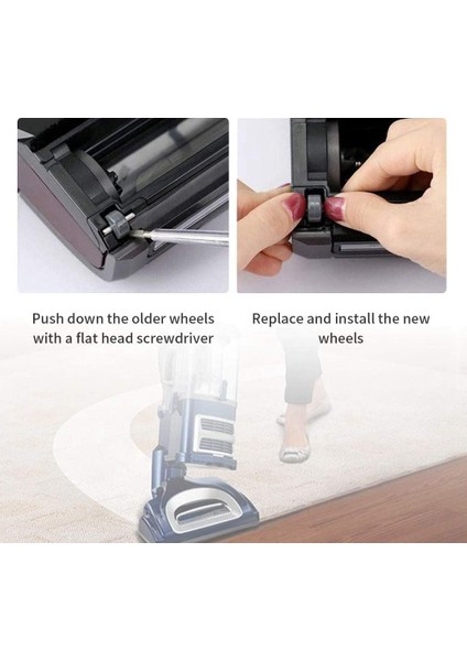 1 Çift Elektrikli Süpürge Için Yedek Tekerlekler Modeller Için Fit NV350 NV351 NV355 NV356E NV500 NV501,ЗАПАСНЫЕ Части Пылесоса (Yurt Dışından) indirimleri