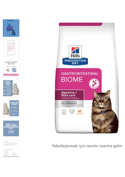 Hıll's Prescrıptıon Dıet Gastrointestinal Biome Kedi Maması  8 kg