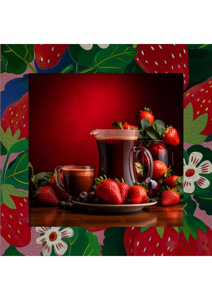 Strawberry Coffee Çilek Aromalı Kahve Çekirdek Kahve 200 gr