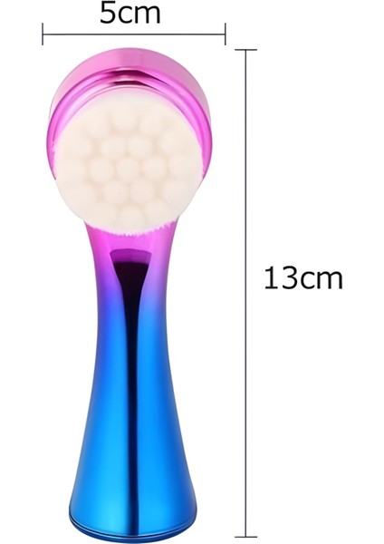 Çift İşlevli Renkli Cilt Yüz Temizleme Fırçası Peeling Masaj Etkili Gözenek Temizleyici Alet fiyatları