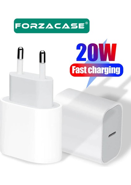 Hızlı Şarj Destekli 20W Usb-C Güç Adaptörü Apple Ios Android Uyumlu Pd Adaptör - FC400