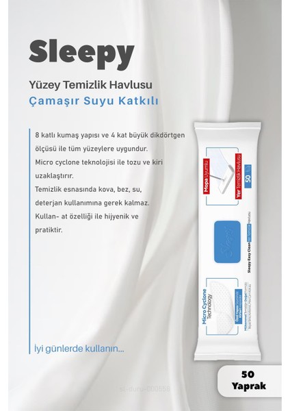 Easy Clean Yüzey 2 x 15 Ve, Mopa Uyumlu 4 Xl Havlular, Pamuk 50 Gram