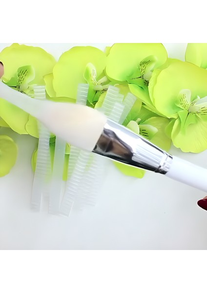 Mbb Eticaret Makyaj Far Allık Kontür Eyeliner Fırça Malzemeleri Ürünleri Koruyucu File Kapak Örgü Kılıf Set 20'li