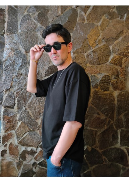 Siyah Düz Basic T-Shirt