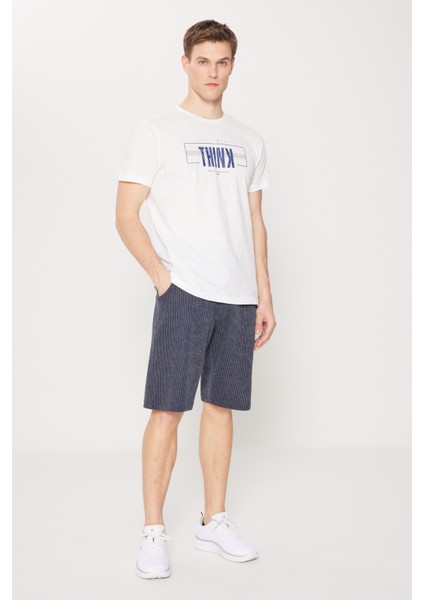 Standart Fit Normal Kesim Bisiklet Yaka Pamuklu Baskılı Pijama Takımı fiyatları