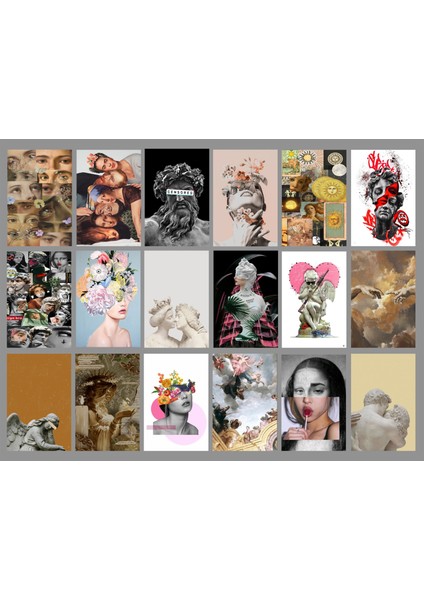 Heykel Temalı Kartpostal Seti (10X15 cm 18 Adet)