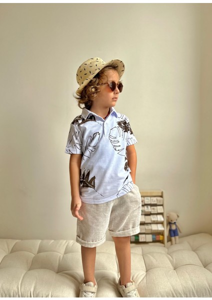 Yigit Butik Polo Yaka Şortlu Erkek Çocuk Takım modelleri