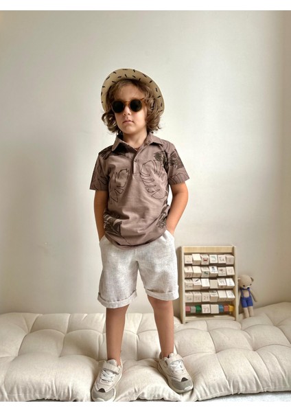 Yigit Butik Polo Yaka Şortlu Erkek Çocuk Takım modelleri