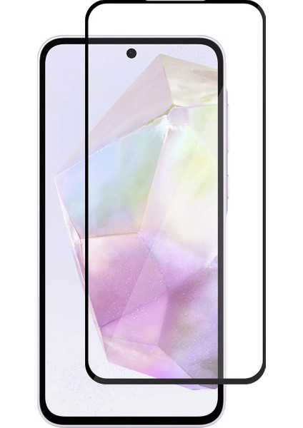 Samsung Galaxy A35 Çerçeveli Tam Kaplayan Temperli Ekran Koruyucu - FC003