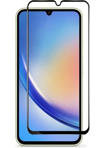 Samsung Galaxy A34 Çerçeveli Tam Kaplayan Temperli Ekran Koruyucu - FC003