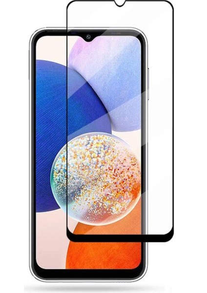 Samsung Galaxy A14 5g Çerçeveli Tam Kaplayan Temperli Ekran Koruyucu - FC003