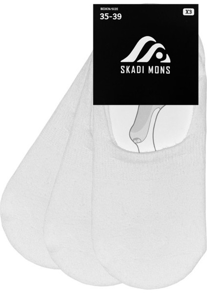 Invisible 3 Pack Unisex Beyaz Çorap fiyatları