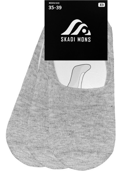 Invisible 3 Pack Unisex Gri Çorap fiyatları