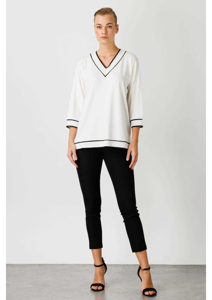 Ribana Kombinli Penye Bluz