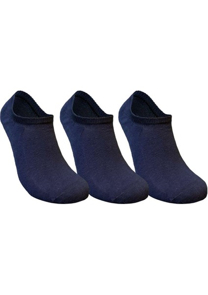 Sneaker 3 Pack Unisex Lacivert Çorap