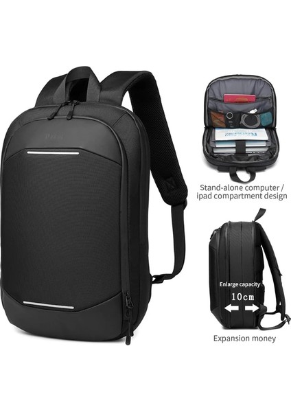 Yeni Mavi 15 Inç Andralyn Ince Bilgisayar Sırt Çantası Yüksek Kaliteli Erkek Basit Iş Sırt Çantası Hafif Eğlence Genişletebilir Okul Çantası (Yurt Dışından) fırsatları