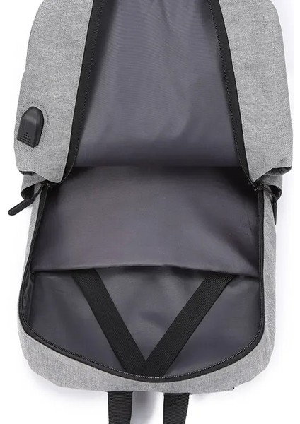 Siyah-Pu 15 Inç 1 Paket 15.6 Inç Erkek Iş Basit Bilgisayar Sırt Çantası USB Şarjı Hafif Okul Çantası Seyahat Işe Gidiş (Yurt Dışından) indirimleri