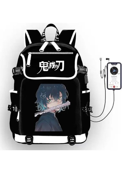 Stil 06 Demon Slayer Cosplay Sırt Çantası Öğrenci Okul Omuz Çantası Iş Çok Fonksiyonlu Büyük Kapasiteli Bilgisayar Çantası Seyahat Sırt Çantası (Yurt Dışından)