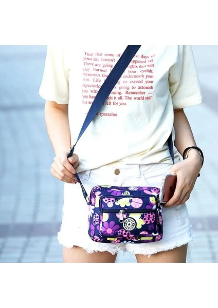 Altın Krizantem 2023 Rahat Tasarımcı Kadın Omuz Çantası Naylon Kadın Çanta Omuz Çantası Su Geçirmez Kız Haberci Çanta Crossbody Kadınlar Küçük (Yurt Dışından) fırsatları