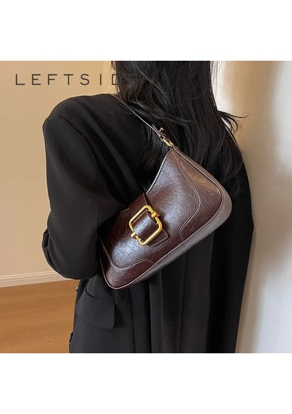 Haki 25CMX12CMX6CM Sol Taraftaki Küçük Kemer Tokası Tasarım Omuz Çantaları Kadınlar Için 2023 Yeni Moda Trendi Tasarımcı Crossbody Çanta Koltukaltı Çanta Çanta (Yurt Dışından) fiyatları