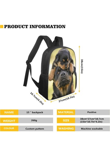 HBCS000059Z87 15 Inç Hycool Bulldog Husky Köpek Alman Çoban Boston Terrier Baskı Sırt Çantası Çocuklar Genç Sırt Çantası Okul Çantası Çocuk Bolsas (Yurt Dışından) fırsatları