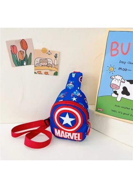 13-13X18X7CM Disney Çocuk Göğüs Çantası Lilo ve Dikiş Karikatür Kanvas Crossbody Çanta Kızlar Için Sevimli Prenses Elsa Mickey Mouse Omuzdan Askili Çanta (Yurt Dışından)