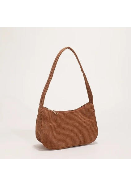 Kahverengi Bayanlar Günlük Sokak Fanny Paketleri Kadınlar Için Düz Renk Göğüs Çantası Büyük Kapasiteli Seyahat Crossbody Yarım Ay Tasarlanmış Kemer Çantası (Yurt Dışından)