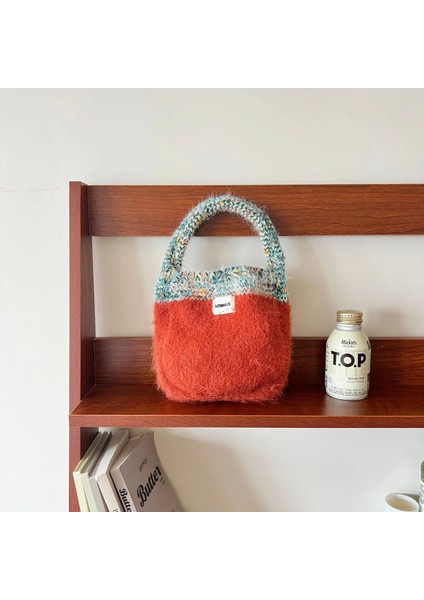 Sku-03-Liget-Yeşil 23CMX23CM Tüylü Örgü Omuz Çantaları Kadınlar Için 2023 Kış Tasarımcısı Kore Moda Yumuşak Küçük Çanta ve Çantalar Trend Tote Çanta (Yurt Dışından) indirimleri