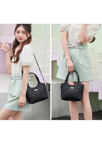 Siyah Moda 2023 Kadın Çantası Minimalist Tote Çanta Büyük Kapasiteli Banliyö Crossbody Çanta (Yurt Dışından) fiyatları