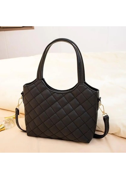 Siyah Moda 2023 Kadın Çantası Minimalist Tote Çanta Büyük Kapasiteli Banliyö Crossbody Çanta (Yurt Dışından) indirimleri