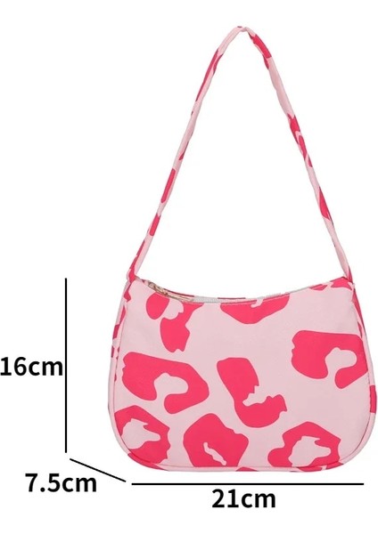 Beyaz 2023 Yeni Baskılı Leopar Moda Kanvas Yüksek Kapasiteli Omuz Çantası Kore Sokak Trendi Çanta Kadın Çantalar ve Çanta Kesesi (Yurt Dışından) indirimleri