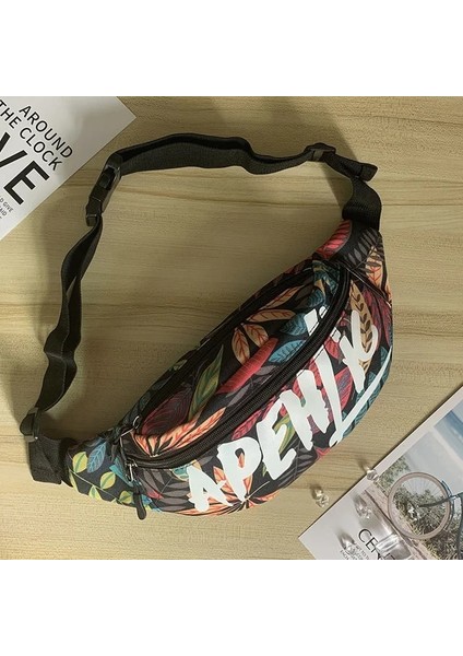 Pg Kırmızı Yapraklar Japon Spor Omuz Göğüs Çantası Erkek Süper Sacoche Homme Çanta Erkekler Için Crossbody Çanta Yan Çanta Motosiklet Bel Sling Kanvas (Yurt Dışından)