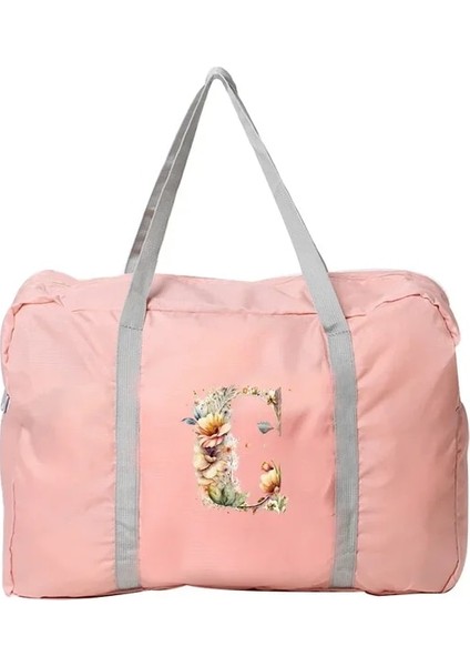 5floral C Harfi Bagaj Seyahat Çantaları Boston Çanta Organizatörleri Büyük Kapasiteli Hafta Sonu Çantası Çiçek Serisi Katlanabilir Giysi Saklama 2024 Moda (Yurt Dışından)