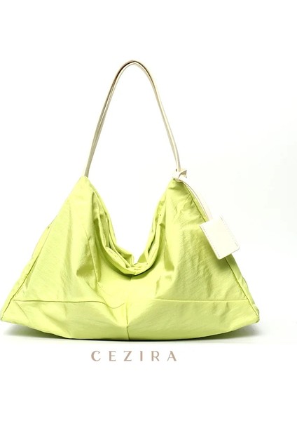Bej Cezira Büyük Omuz Bayanlar Bezi Boston Çantası Seyahat Spor Spor Kadınlar Gecede Büyük Rahat Naylon Haftasonu Çanta (Yurt Dışından) fırsatları