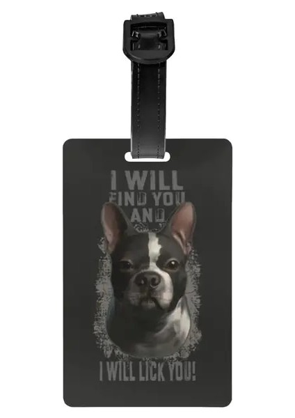 18 Özel Boston Terrier Köpek Pop Sanat Bagaj Etiketi Gizlilik Koruma Köpek Evcil Hayvan Bagaj Etiketleri Seyahat Çantası Etiketleri Bavul (Yurt Dışından)