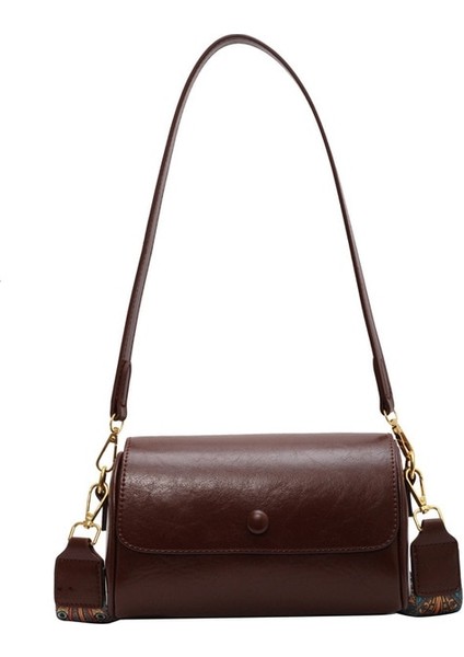 Kahve 20X13X11CM Marka Özgünlük Tasarım Kadın Çanta 2023 Lüks Çanta Bolso Çoğaltma Moda Retro Çanta Kadın Omuz Çantası Messenger Çanta (Yurt Dışından)