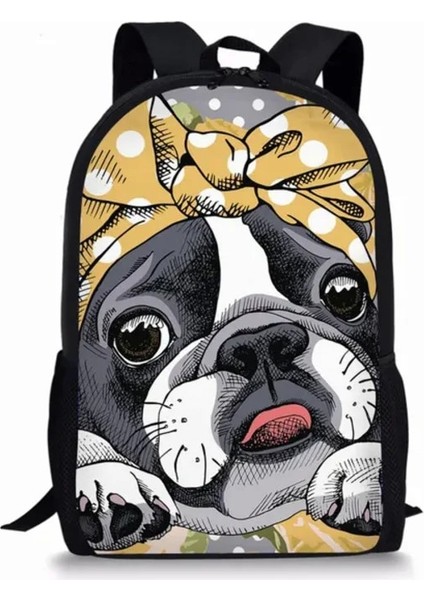 Stil 5 Sevimli Boston Terrier Köpek Baskı Kızlar Için Genç Rahat Sırt Çantası Erkek Gizli Sakli Konusmalar Anaokulu Çocuklar Okul Çantaları (Yurt Dışından) modelleri