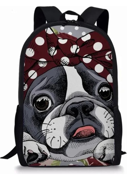 Stil 5 Sevimli Boston Terrier Köpek Baskı Kızlar Için Genç Rahat Sırt Çantası Erkek Gizli Sakli Konusmalar Anaokulu Çocuklar Okul Çantaları (Yurt Dışından) indirimleri