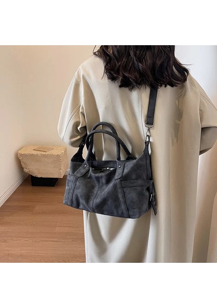 Gri Lüks Tasarımcı Çanta Kadın Cüzdan Rahat Moda Boston Çanta Dizel Çanta 2023 Moda Trendi Dalga Crossbody Çanta Promosyon (Yurt Dışından) fiyatları