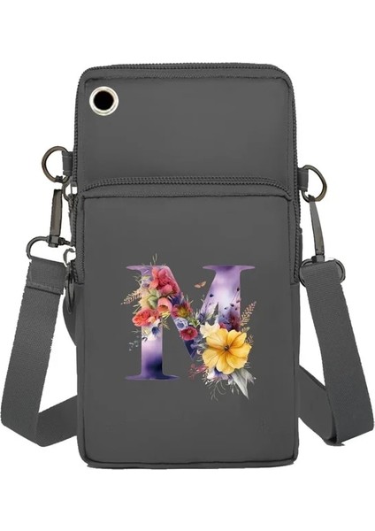 7butterfly Letter M Küçük Crossbody Çanta Taşınabilir Cep Telefonu Çantası Kadın Çanta Kanvas Cep Telefonu Çanta Kelebek Serisi Omuz Çantası 2024 Yeni (Yurt Dışından)