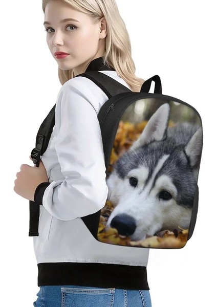 HBCS000030Z87 15 Inç Hycool Bulldog Husky Köpek Alman Çoban Boston Terrier Baskı Okul Sırt Çantası Erkek Kız Çocuk Çocuklar Için Sırt Paketleri Çanta (Yurt Dışından) modelleri