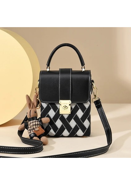 Fotoğraf Rengi 14X8X18CM Yeni Kadın Telefonu Çantası 2023 Yeni Küçük Alışveriş Çantaları Bayan Küçük Crossbody Çanta Kadın Damalı Küçük Kare Çanta (Yurt Dışından) fırsatları