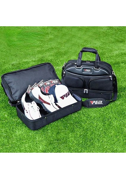 Siyah Pgm 2023 Yeni Golf Giyim Çantası Boston Taşıma Topu Çantası Açık Seyahat Spor Salonu Çanta Erkek Kadın Çift Katmanlı Taşınabilir Paket (Yurt Dışından) indirimleri