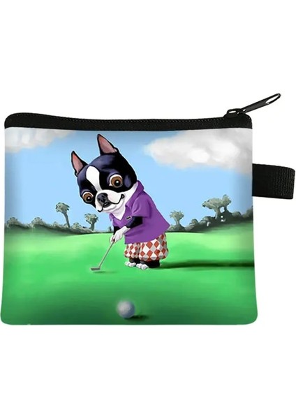 LQBBOSTON17 Ilginç Boston Terrier Baskı Küçük Çanta Sevimli Köpek Anahtarlık Fermuar Kese Kadın Taşınabilir Ruj Çantası Otobüs Kart Çantaları (Yurt Dışından) indirimleri