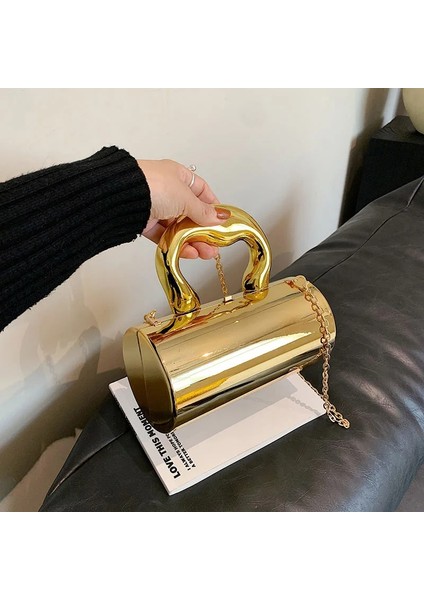 Gül Kırmızı Yeşil Omuz Çantası Kadın Boston Çanta Trend Silindir Küçük Omuz Çantası Çanta Moda Akrilik Kutu Çanta Satchel Tasarımcı Bayanlar Zincir Crossbody Çanta (Yurt Dışından) fiyatları
